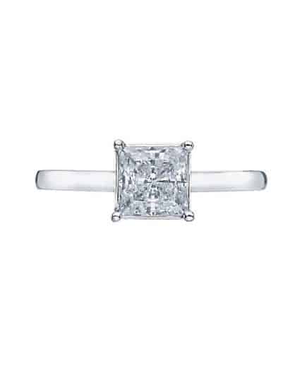Tacori Sculpted Crescent Princess Cut Engagement Ring